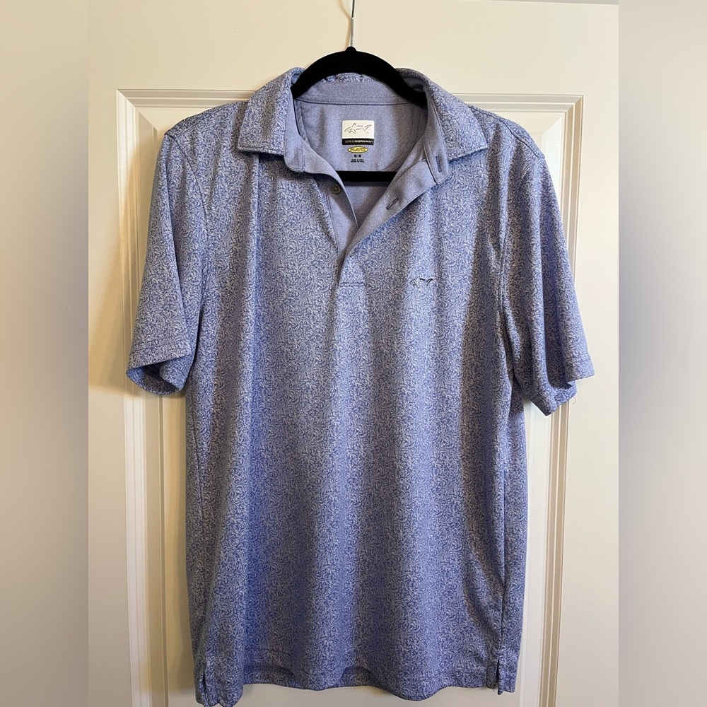Greg Norman play dry golf polo